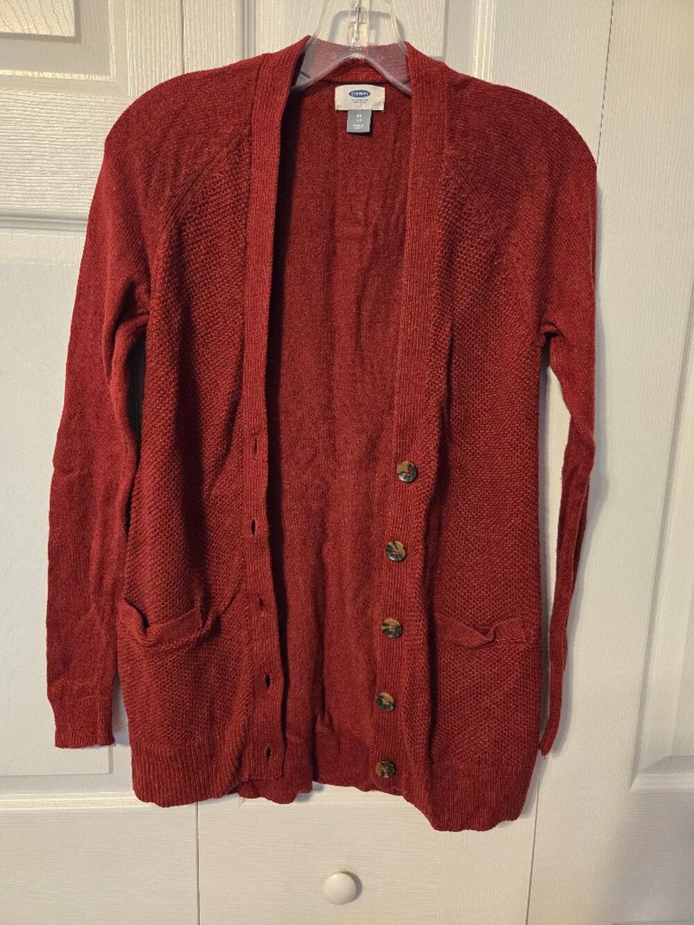 Old Navy Dark Red Cardigan, Size XS.